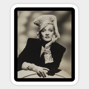 Marlene Dietrich hat Sticker